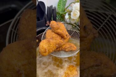 Crispiest Crumbed Chicken 😍 #foodshorts #asmrcooking #youtubeshorts #viralfood