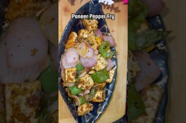 Hotel Style Paneer Pepper Fry 🌶️ Perfect Starter Recipe | #Shorts