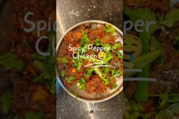 South Indian Pepper Chicken🔥 Full Spice Loaded #NidhiVishwakarmafun #dailyvlog #pepperchicken #viral