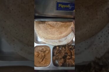 Dosa with Chicken pepper fry😋😋.....