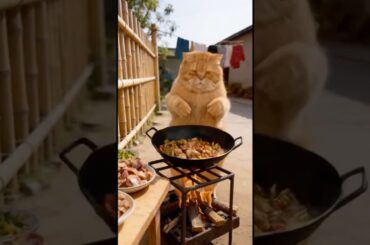 Orange Cat Cooking: Chili Pepper Stir-Fried Chicken Giblets