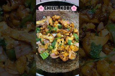 Chilli Kobi😋 Cauliflower Chilli Recipe 🤤 Chilli Gobi #ytshorts