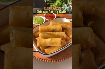 Perfect Iftar Snack 🌙✨Crispy Chicken Spring Rolls😋| Make & Freeze #chickenspringroll #springrolls