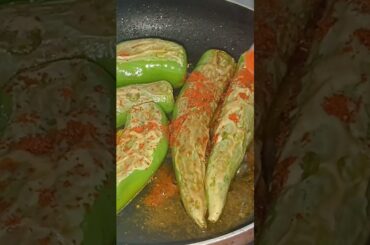 besan stuffed mirchi #viralshort #food #recipe