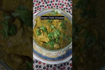 Green Chilli Chicken | Green Chilli Chicken Gravy #food #shortsfeed #recipe #youtubeShorts#Shorts#