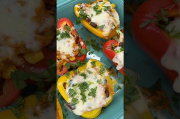 Stuffed Bell Peppers #recipes #stuffedbellpeppers #vegetarianrecipes