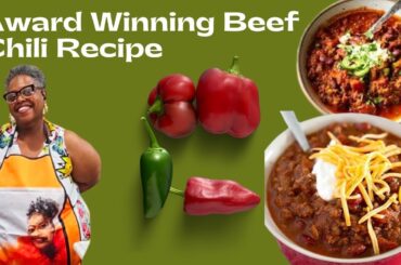 Classic Homemade Chili With Ground Beef || Award Winning Beef Chili Recipe