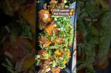 Kid-friendly Chilli Paneer 🧒🧀Less spice, more flavour 😋recipe #chillipaneer #food #kidfriendlyfood