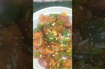 Chicken Chilli Recipe 😍👆 #shorts #shortsfeed #youtubeshorts #foodie  #trending #sabaatiqkitchenvlog