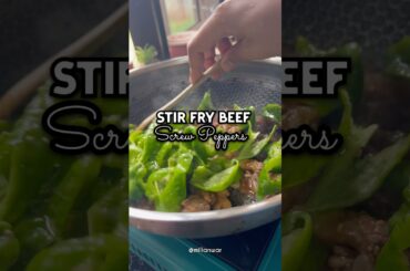 Stir Fry Beef Screw Peppers #homecuisine #cooking #foodie #food #shorts #viral #recipe #easy