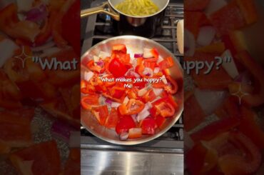 Easy bell peppers and onion #stainlesssteel #cooking #food #foodie #bellpepper #onion