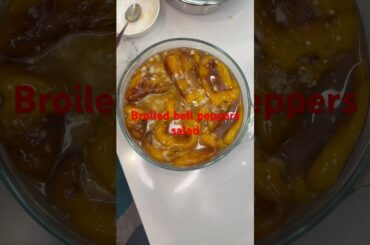 Broiled yellow bell peppers salad, you never , ever eat something better like this ♥️