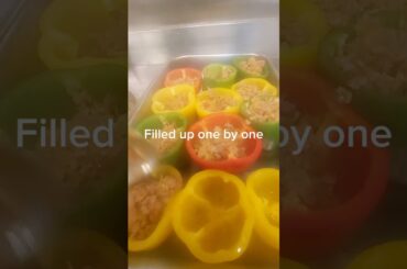 How to cook deliciuos stuffed bell pepper. #cooking #bestfood #food #recipe