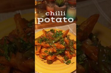 easy chilli potato recipe #ytshorts #shorts