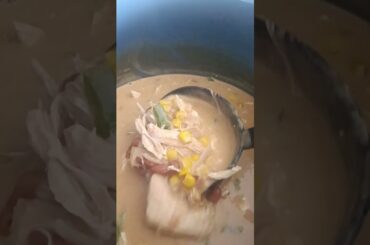 white chicken chili! recipe on my community tab! #storm #fyp #dailyshorts #food