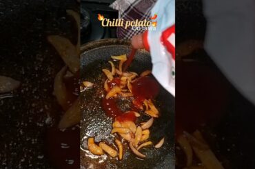 Easiest chilli potato recipe #foryou #food #trendingshorts