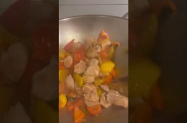 Chicken breast with bell pepper recipe #yummy #shorts