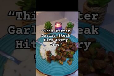 Butter Garlic Steak Bites with Mushrooms & Bell Peppers 🥩🧄