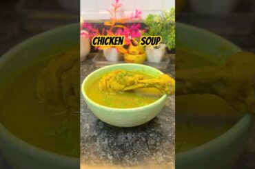 Garam garam Indian chicken soup🥣Loaded with ginger, garlic, pepper and love. #chickensoup  #chicken