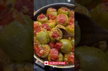 The Ultimate Comfort Food: Turkish Stuffed Peppers !  #cooking #youtubeshorts #food #highprotein