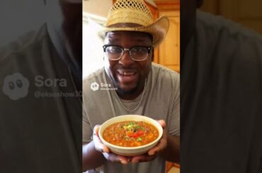 cooking with me - Cowboy chili with bell peppers and beans