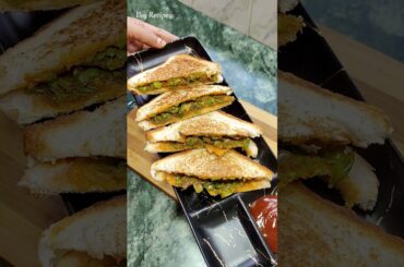 Kabhi aisi recipe banayi hai 😅#shorts #vegrecipes #matarrecipe #sandwichrecipe #healthy #breakfast