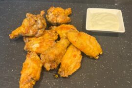 Garlic reaper wings for dinner.