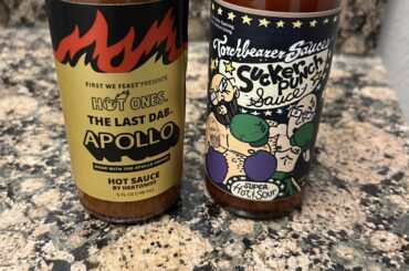 People buy milk and bread before a snowstorm I buy hot sauce!