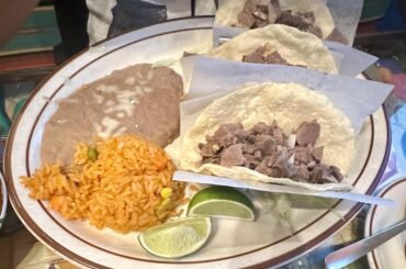 Local Mexican Restaurant Taco Plate