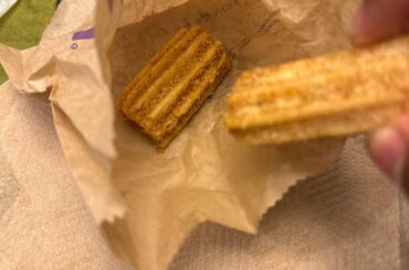 The salty churros are too salty