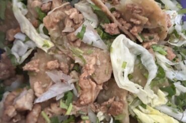 Chilaquiles Verdes con Bistec (Chilaquiles Green with steak)