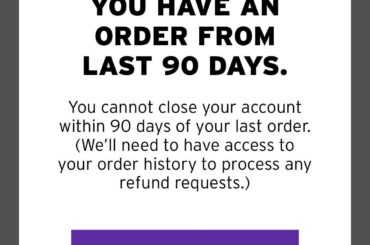 Taco Bell will not allow me to delete my account.