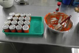 Had some extra peppers so I made 96oz of fermented Fresno hot sauce this past summer.