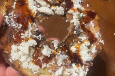 I like eating this for breakfast about once a week. The honey is Melinda’s brand. They have an amazing selection of hot sauces as well.