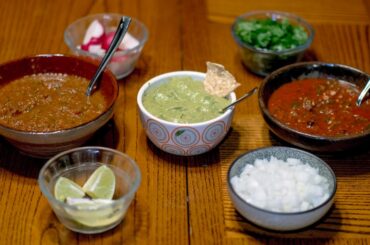 I made 3 different salsas for Tacos Al Pastor last night.