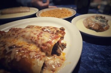 Burrito, enchilada, tamale, chile relleno