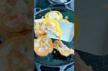 Yellow Capsicum Omelette | #shortsfeed #shorts