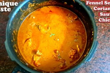 Fennel Pepper Chicken Recipe | Saunf Pepper Chicken Fry | Pepper Coriander Chicken