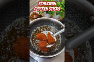 Schezwan Chicken Sticks 😍 | Spicy Iftar Snack | Ramadan Recipes #shorts