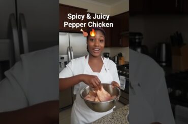 pepper Chicken Recipe | Spicy & Juicy Homemade Delight 🍗🔥”