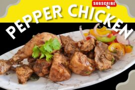Spicy Pepper Chicken Recipe | Restaurant Style Pepper Chicken at Home | Quick & Easy