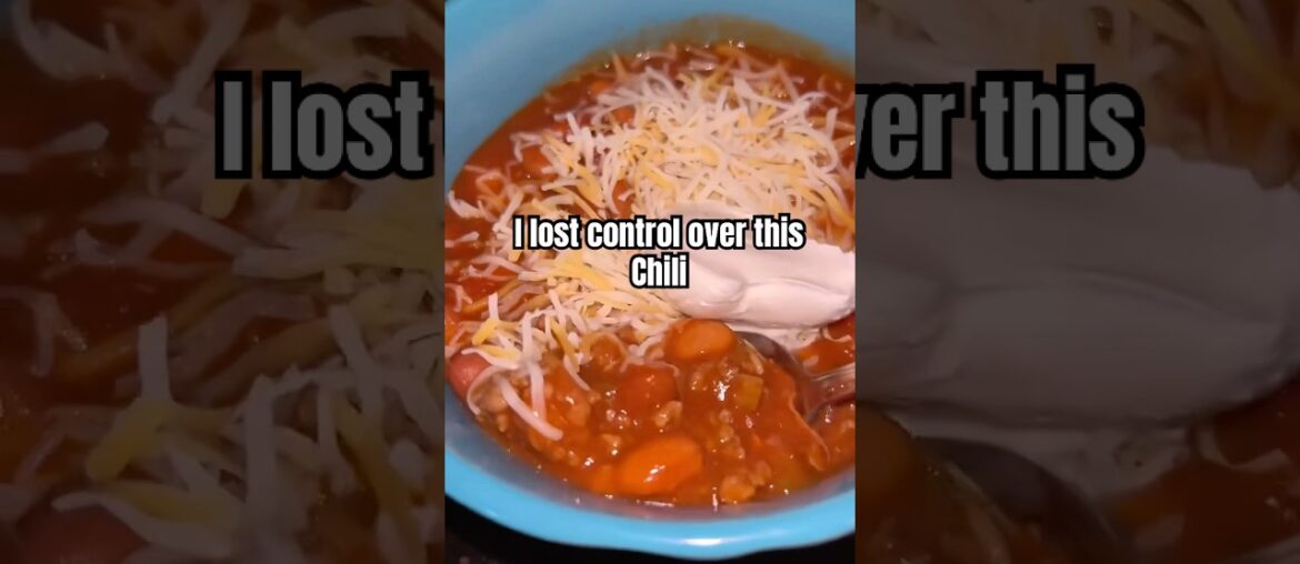 I Lost Control Over This Chili 😭🍲