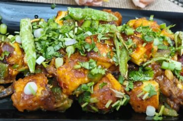 Chilli Paneer Without Deep Fry | Pan Fried Recipe | Step by Step