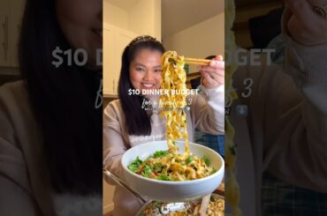 $10 Dinner Budget Idea: Ground Pork Chili Oil Noodles