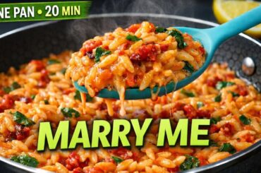 One-Pan “Marry Me” Roasted Red Pepper Orzo Skillet