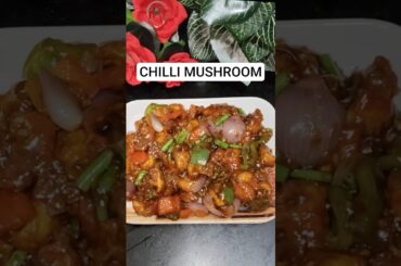 MUSHROOM CHILLI RECIPE #shorts #mushroom #shortsfeed #recipe #crispy  #cooking #viral #trending #yt