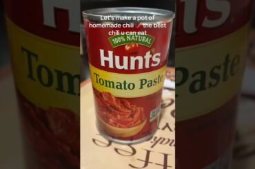 Homemade pot of Chili. Brown sugar was added as well #chili #foryou #food #wintervibe #youtubeshorts