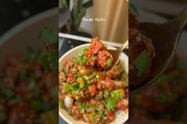 Soya Chili recipe #shorts #youtubeshorts #shortsfeed