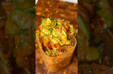 Spicy Korean Salad That's Actually Just Shaking #recipe #hacks #shorts