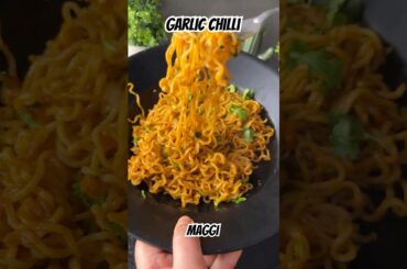 Garlic chilli Maggi #first #maggi #recipe  #simplespoon #food